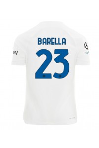 Fotbalové Dres Inter Milan Nicolo Barella #23 Venkovní Oblečení 2023-24 Krátký Rukáv